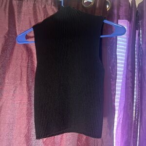 Zara Black A-Line Skirt